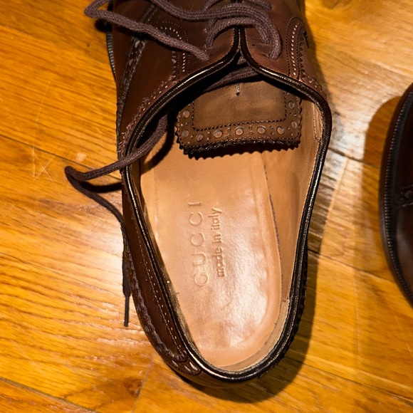 Gucci - Cap Toe Dress Shoes - Men’s Size 7 (US) - Brown - Picture 6 of 14